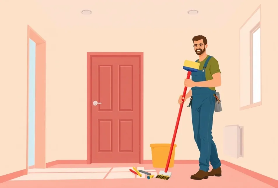 Intérieur rénové après travaux de peinture à Annonay