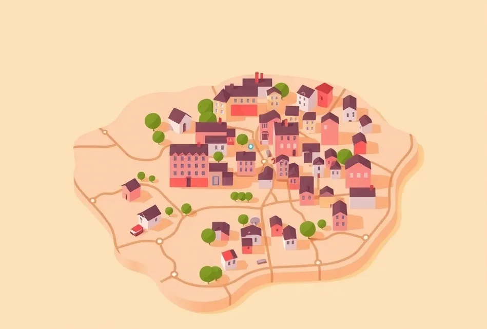 Carte du secteur d'intervention autour de Annonay (07100)